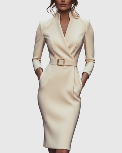 Clariel | Refined Midi Dress