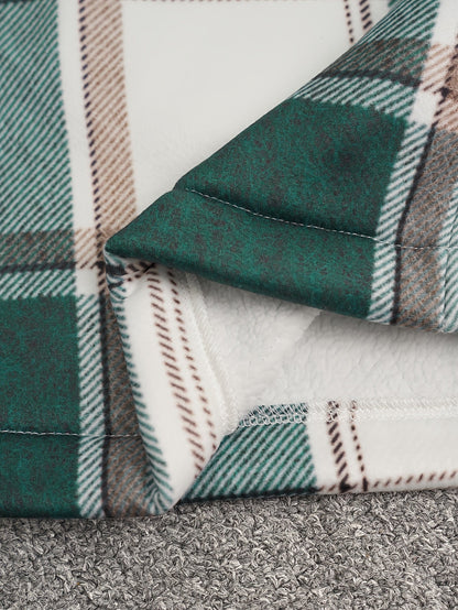 Ymma – Green Plaid Coat