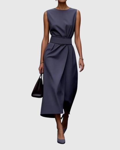 Claron | Elegant Round Neck Dress