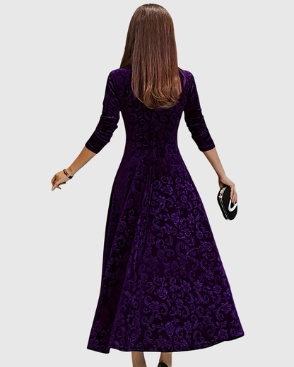 Veera | Graceful Floral Midi Dress