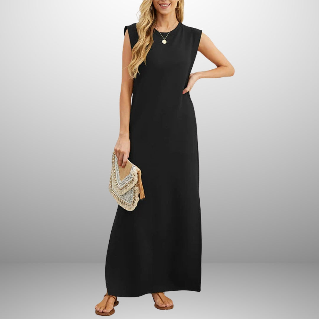 Clara | Long Flowing Wrinkle-Free Dress