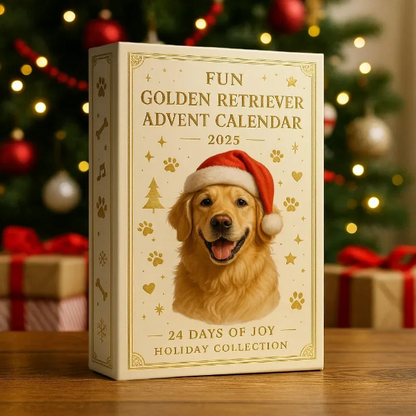 🎄 Funny Golden Retriever Advent Calendar 2025 🐾🐶✨