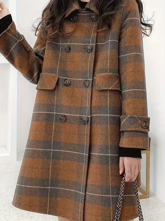 Miah – Tartan Tweed Coat