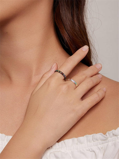 Sterling Silver Ring with Paw Print Design