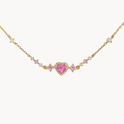 Heart Bracelet with Zircons