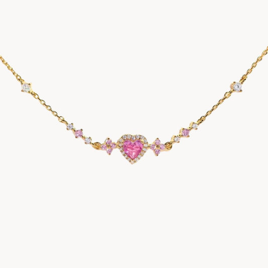 Heart Bracelet with Zircons