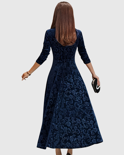 Veera | Graceful Floral Midi Dress