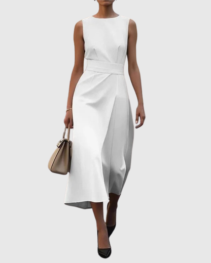 Claron | Elegant Round Neck Dress