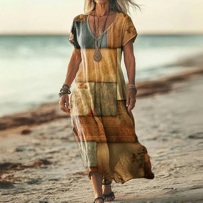 Ember Sunset Breeze Maxi Dress