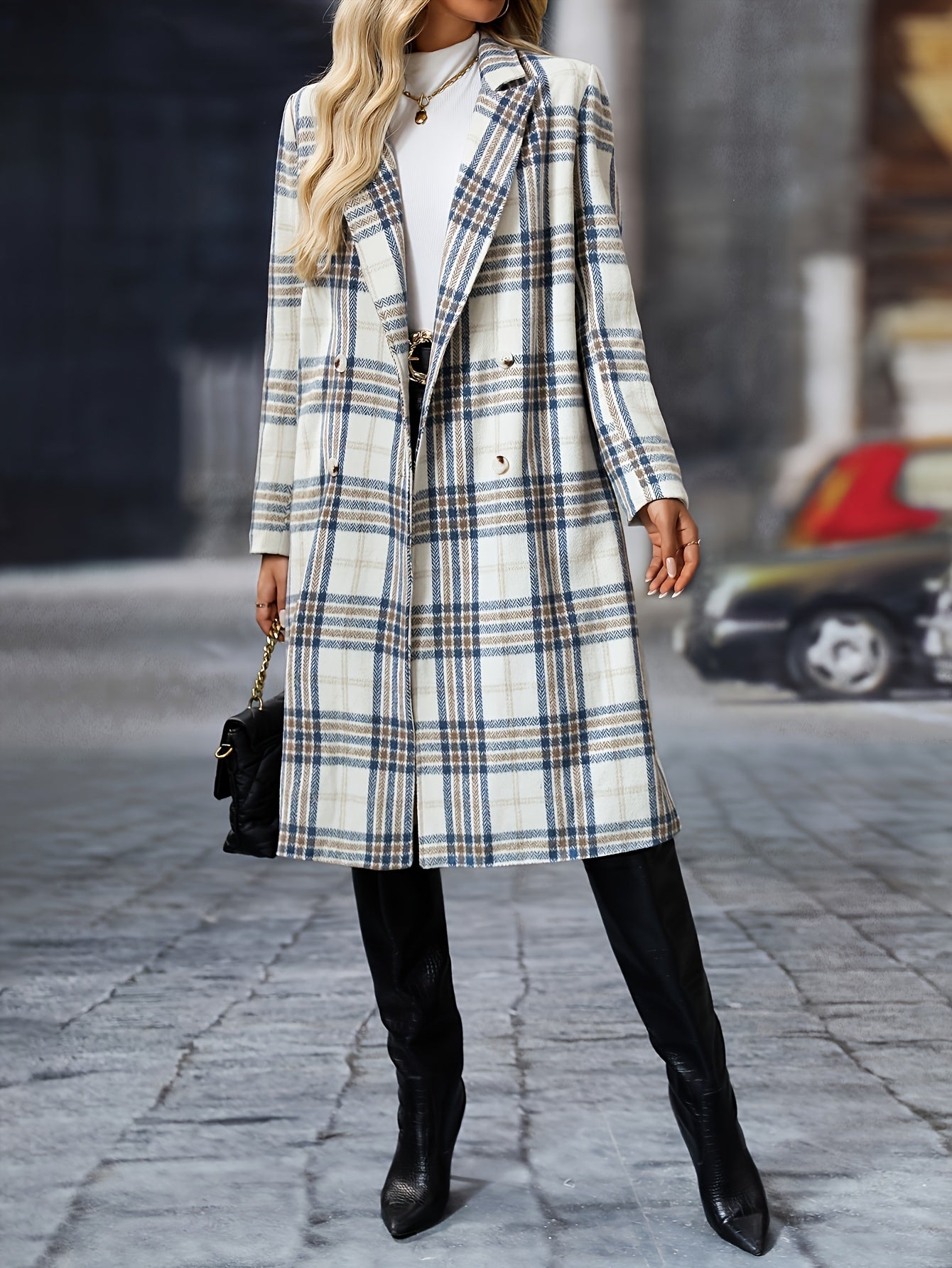 Chotte – Premium Plaid Coat