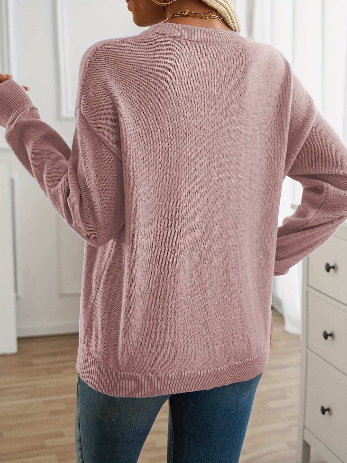 Eliza - Long Sleeve Crew Neck Sweater