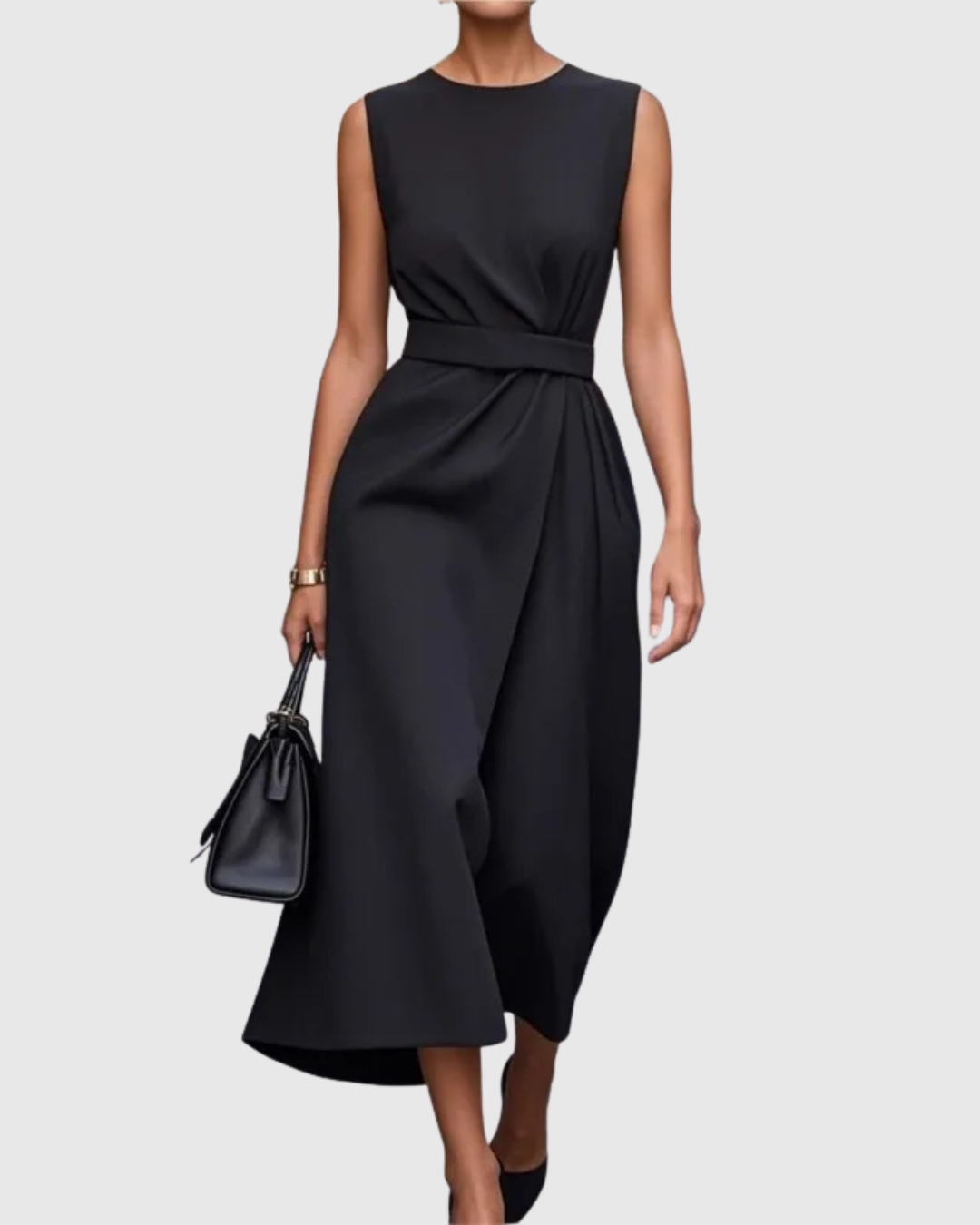 Claron | Elegant Round Neck Dress
