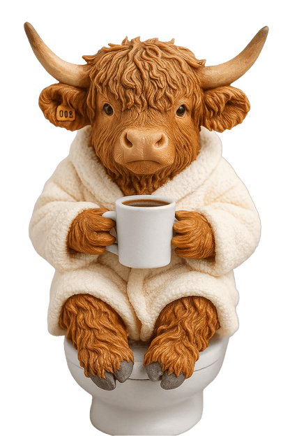 🐮 Highland Cattle Advent Calendar 2025 🎄✨ – Handmade 3D Figure with Highland Cattle (24 pieces)