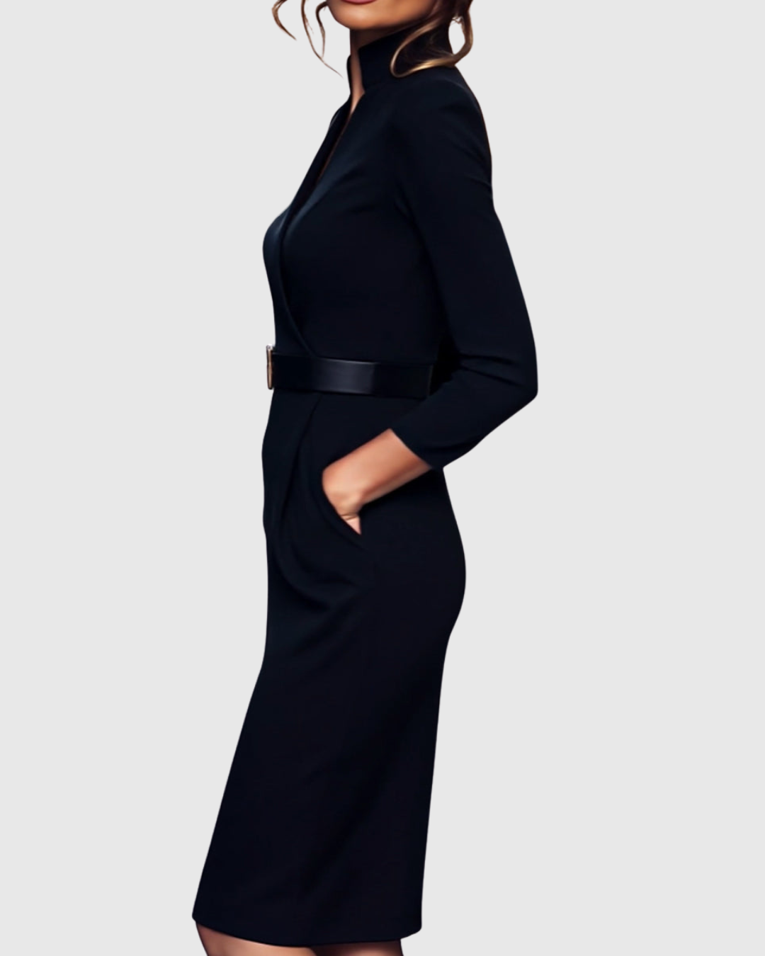 Clariel | Refined Midi Dress