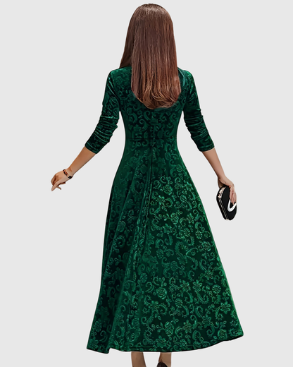 Veera | Graceful Floral Midi Dress