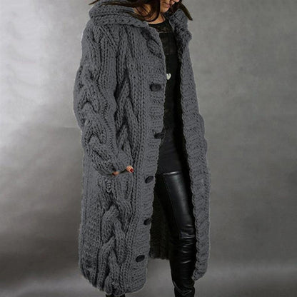 Kaina | Elegant Cosy Coat With Tummy Coverage