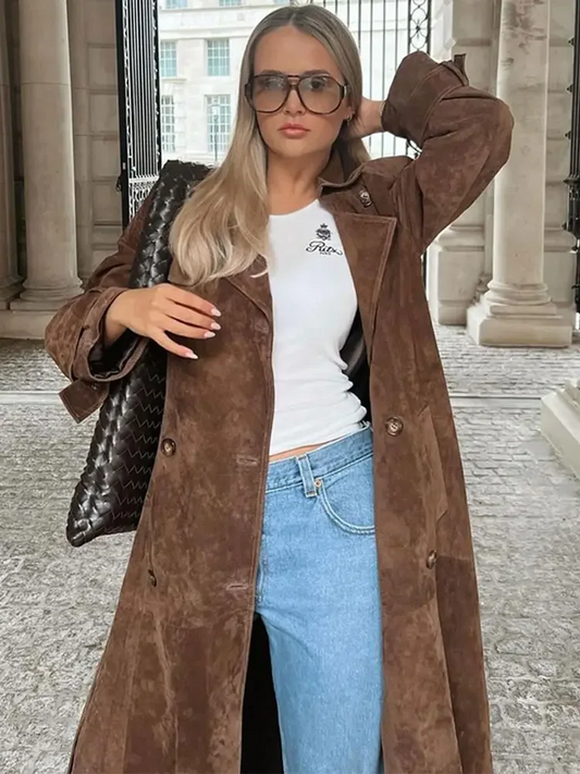 Aubrey™ - Vintage Suede Trench