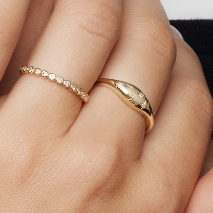 Dome Diamond Ring