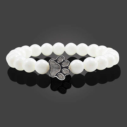 Bracelet with decorated paw prints