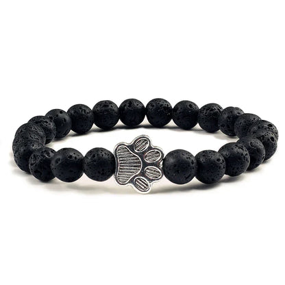 Bracelet with decorated paw prints