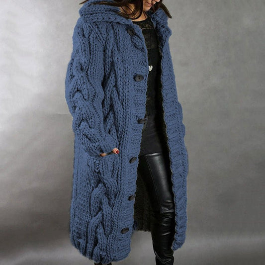 Kaina | Elegant Cosy Coat With Tummy Coverage