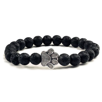Bracelet with decorated paw prints