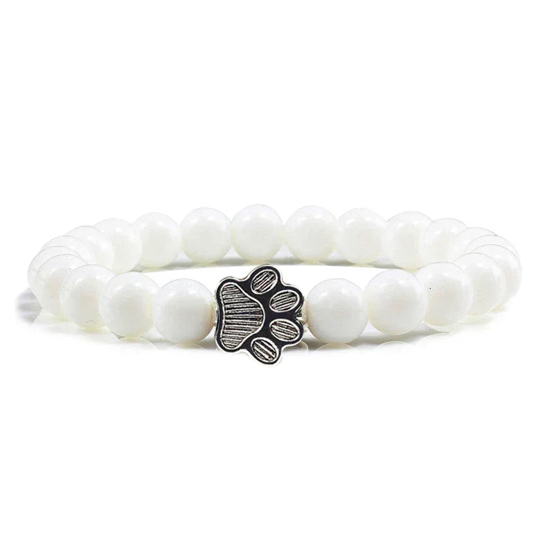 Bracelet with decorated paw prints