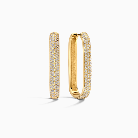 Large Icon Pavé Hoops