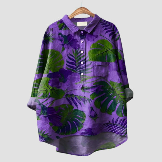 VERONICA | Women's Shirt with Graphic Pattern and Modern Cut