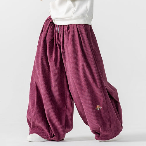 Ultimate Comfort Wide-Leg Corduroy Sweatpants