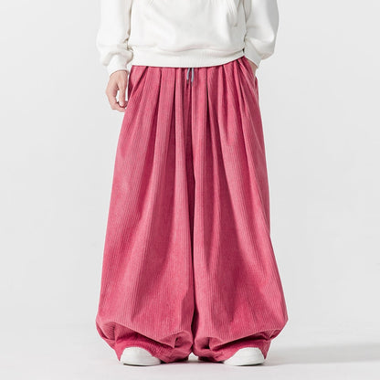 Ultimate Comfort Wide-Leg Corduroy Sweatpants