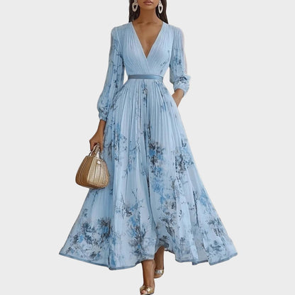 Roella | Elegant Pleated Maxi Dress