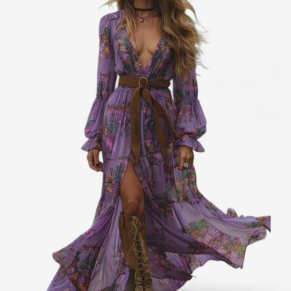 Manie™ Flowing Floral Dress