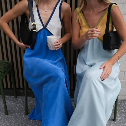 ELARA™ | GRACEFUL V-NECK FLOW DRESS