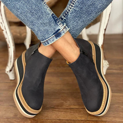Elara™ - Elevate Platform Ankle Boots
