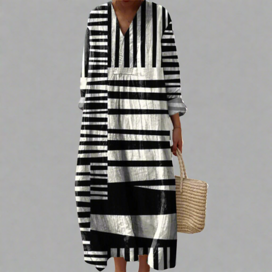 Doris™ | Elegant Geometric Dress