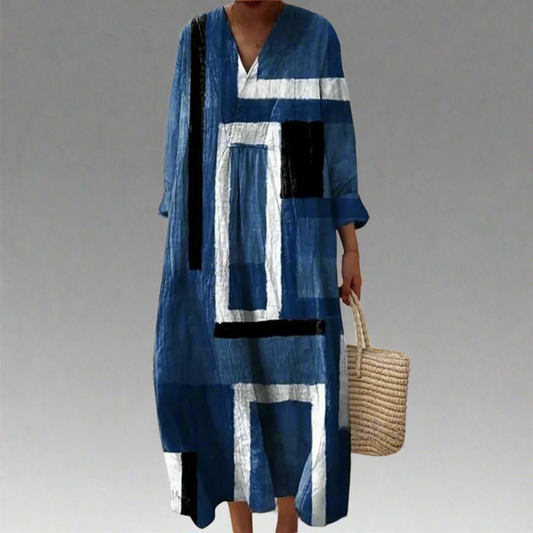 Leah™ | Elegant Geometric Dress
