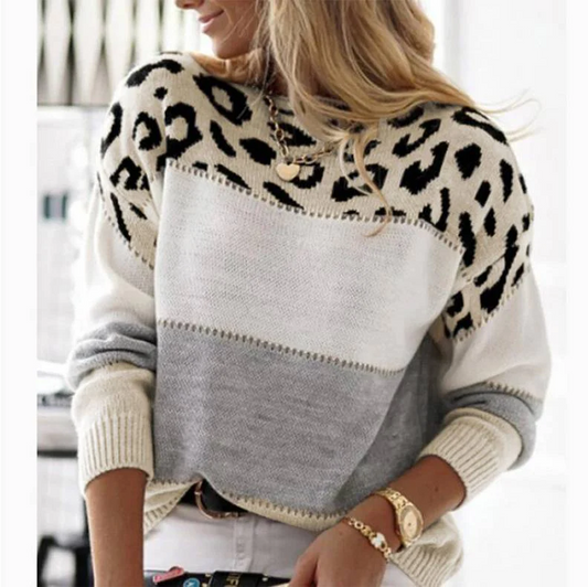 May - Casual Leopard Sweater