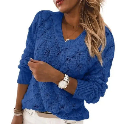 Tash™ V-Neck Sweater with Openwork