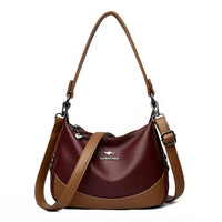 Red with brown