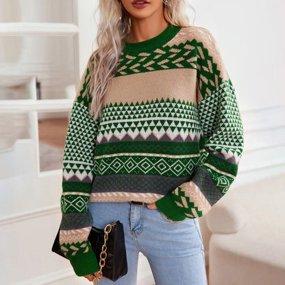 Atasha™ Retro Knit Sweater