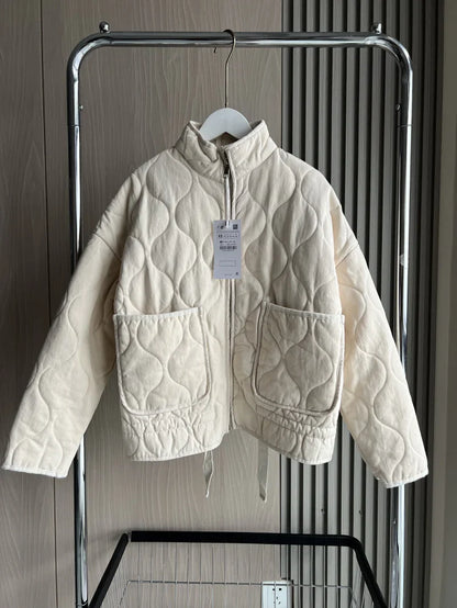 Zara | Retro Quilted Cotton Jacket