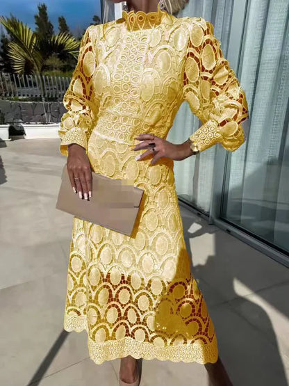 Elena Graceful Lace Dress