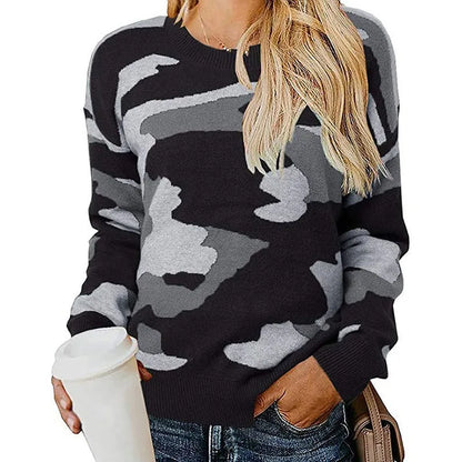 Hailey™ Leopard Camouflage Knitwear