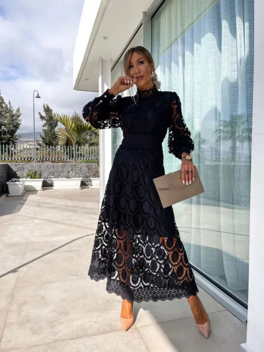 Elena Graceful Lace Dress