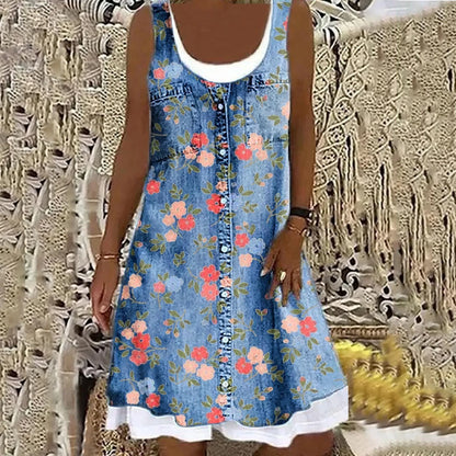 Valo - Soft Elegant Denim Dress