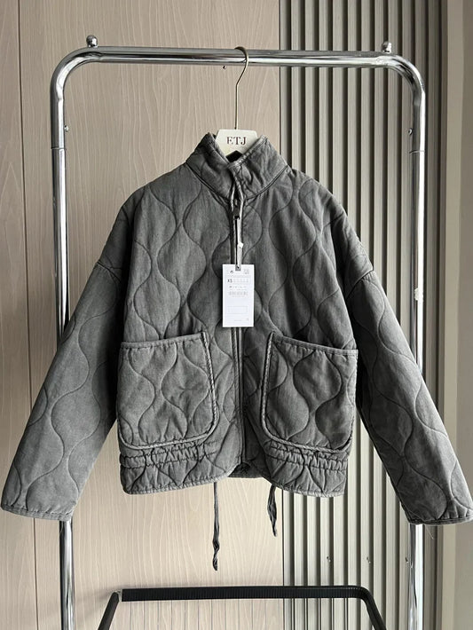 Zara | Retro Quilted Cotton Jacket