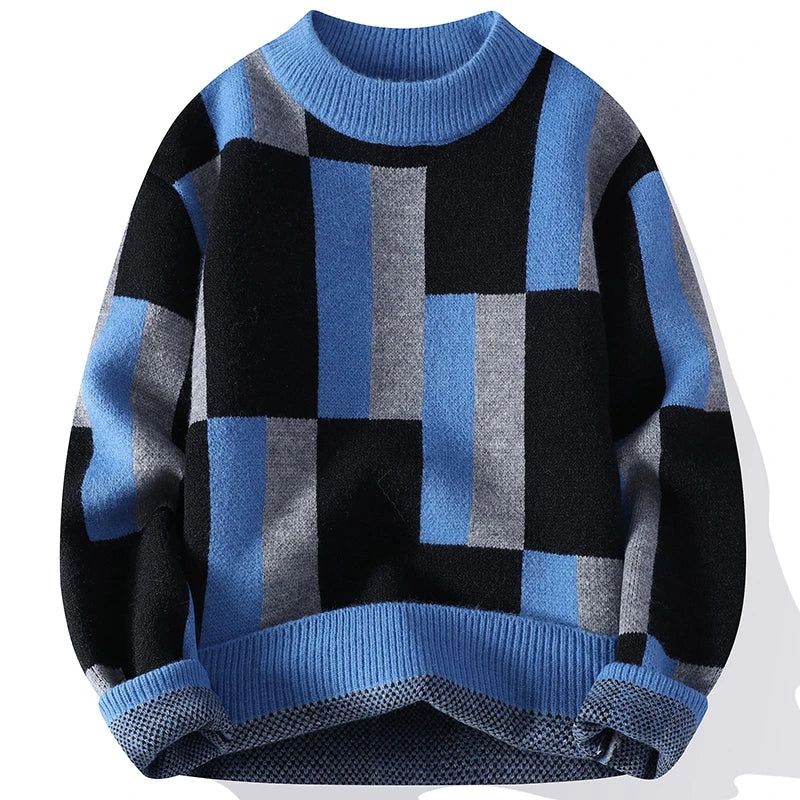 JV™ Sleek Plaid Mock Neck