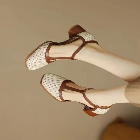 Isa Mid Heel Shoes