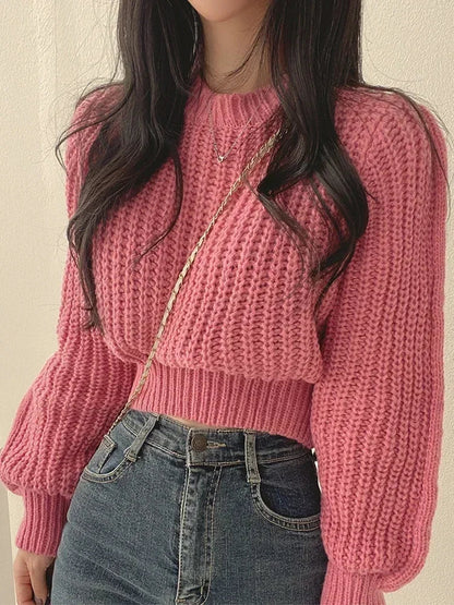 Zamirca™ Elegant Long Sleeve Sweater